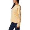 imageColumbia Womens Tidal Tee II Long Sleeve ShirtCocoa ButterWhite Logo