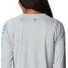 imageColumbia Womens Tidal Tee II Long Sleeve ShirtCool GreyRiptide Logo