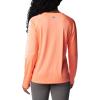 imageColumbia Womens Tidal Tee II Long Sleeve ShirtCoral Glow  White Logo