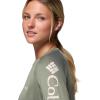 imageColumbia Womens Tidal Tee II Long Sleeve ShirtCypress HeatherDark Stone Logo