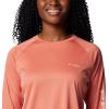imageColumbia Womens Tidal Tee II Long Sleeve ShirtFaded PeachFaux Pink Logo