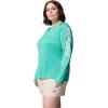 imageColumbia Womens Tidal Tee II Long Sleeve ShirtGlaze GreenWhite Logo