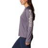 imageColumbia Womens Tidal Tee II Long Sleeve ShirtGranite PurpleStone Logo