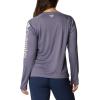 imageColumbia Womens Tidal Tee II Long Sleeve ShirtGranite PurpleStone Logo