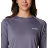 imageColumbia Womens Tidal Tee II Long Sleeve ShirtGranite PurpleStone Logo