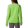 imageColumbia Womens Tidal Tee II Long Sleeve ShirtGreen MambaWhite Logo