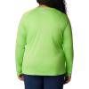imageColumbia Womens Tidal Tee II Long Sleeve ShirtGreen MambaWhite Logo