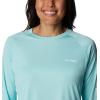 imageColumbia Womens Tidal Tee II Long Sleeve ShirtGullfoss GreenWhite Logo