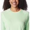 imageColumbia Womens Tidal Tee II Long Sleeve ShirtKey WestPeach Fizz Logo