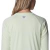 imageColumbia Womens Tidal Tee II Long Sleeve ShirtLight LimeWhite Logo