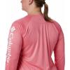 imageColumbia Womens Tidal Tee II Long Sleeve ShirtLycheeWhite Logo