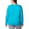 imageColumbia Womens Tidal Tee II Long Sleeve ShirtOcean TealWhite Logo
