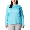 imageColumbia Womens Tidal Tee II Long Sleeve ShirtOpal BlueKey West Logo