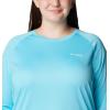 imageColumbia Womens Tidal Tee II Long Sleeve ShirtOpal BlueKey West Logo