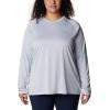 imageColumbia Womens Tidal Tee II Long Sleeve ShirtOrange BlastWhite Logo