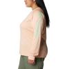 imageColumbia Womens Tidal Tee II Long Sleeve ShirtPeach FizzOcean Mint Logo