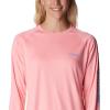 imageColumbia Womens Tidal Tee II Long Sleeve ShirtPink PopRiptide Logo