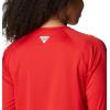 imageColumbia Womens Tidal Tee II Long Sleeve ShirtRed SparkWhite Logo