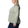 imageColumbia Womens Tidal Tee II Long Sleeve ShirtSea WaveWhite Logo