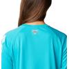 imageColumbia Womens Tidal Tee II Long Sleeve ShirtTurquoiseWhite Logo