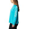 imageColumbia Womens Tidal Tee II Long Sleeve ShirtTurquoiseWhite Logo