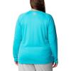 imageColumbia Womens Tidal Tee II Long Sleeve ShirtTurquoiseWhite Logo