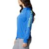 imageColumbia Womens Tidal Tee II Long Sleeve ShirtVivid BlueLime Glow