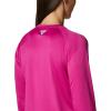 imageColumbia Womens Tidal Tee II Long Sleeve ShirtWild FuchsiaWhite Logo
