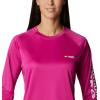 imageColumbia Womens Tidal Tee II Long Sleeve ShirtWild FuchsiaWhite Logo