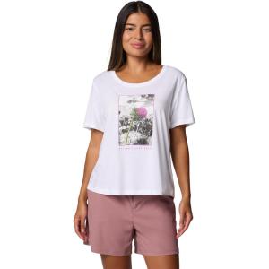 imageColumbia Womens Ruby Springs Graphic Scoop Neck Short SleeveWhiteWanderlust Floral