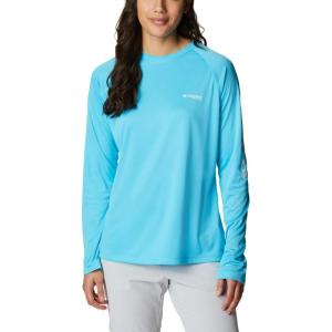 imageColumbia Womens Tidal Tee II Long Sleeve ShirtAuraWhite Logo