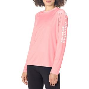 imageColumbia Womens Tidal Tee II Long Sleeve ShirtCherry BlossomWhite Logo