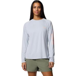 imageColumbia Womens Tidal Tee II Long Sleeve ShirtCirrus GreyTiki Pink Logo