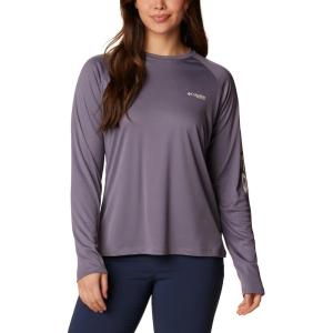 imageColumbia Womens Tidal Tee II Long Sleeve ShirtGranite PurpleStone Logo