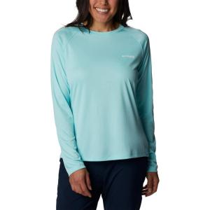 imageColumbia Womens Tidal Tee II Long Sleeve ShirtGullfoss GreenWhite Logo