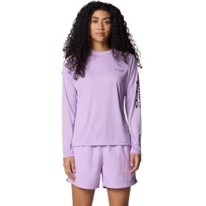 imageColumbia Womens Tidal Tee II Long Sleeve ShirtHydrangeaBlack Logo