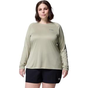 imageColumbia Womens Tidal Tee II Long Sleeve ShirtSmokey SageCarbon Logo
