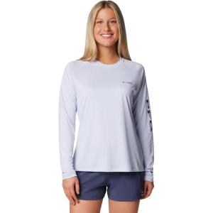 imageColumbia Womens Tidal Tee II Long Sleeve ShirtSnowdriftNocturnal Logo