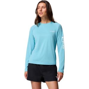 imageColumbia Womens Tidal Tee II Long Sleeve ShirtVintage BlueWhite Logo
