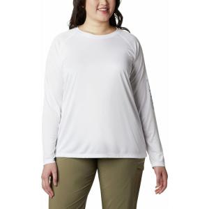 imageColumbia Womens Tidal Tee II Long Sleeve ShirtWhiteCirrus Grey Logo
