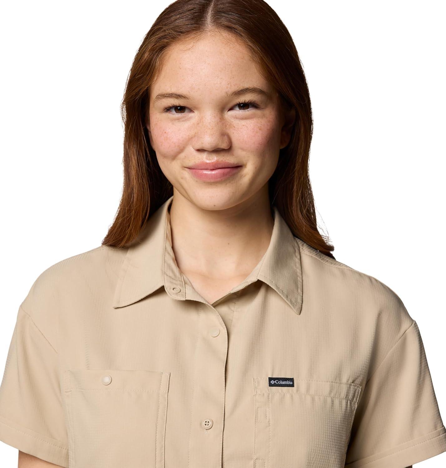 imageColumbia Womens Silver Ridge Utility Short Sleeve ShirtAncient Fossil 2024