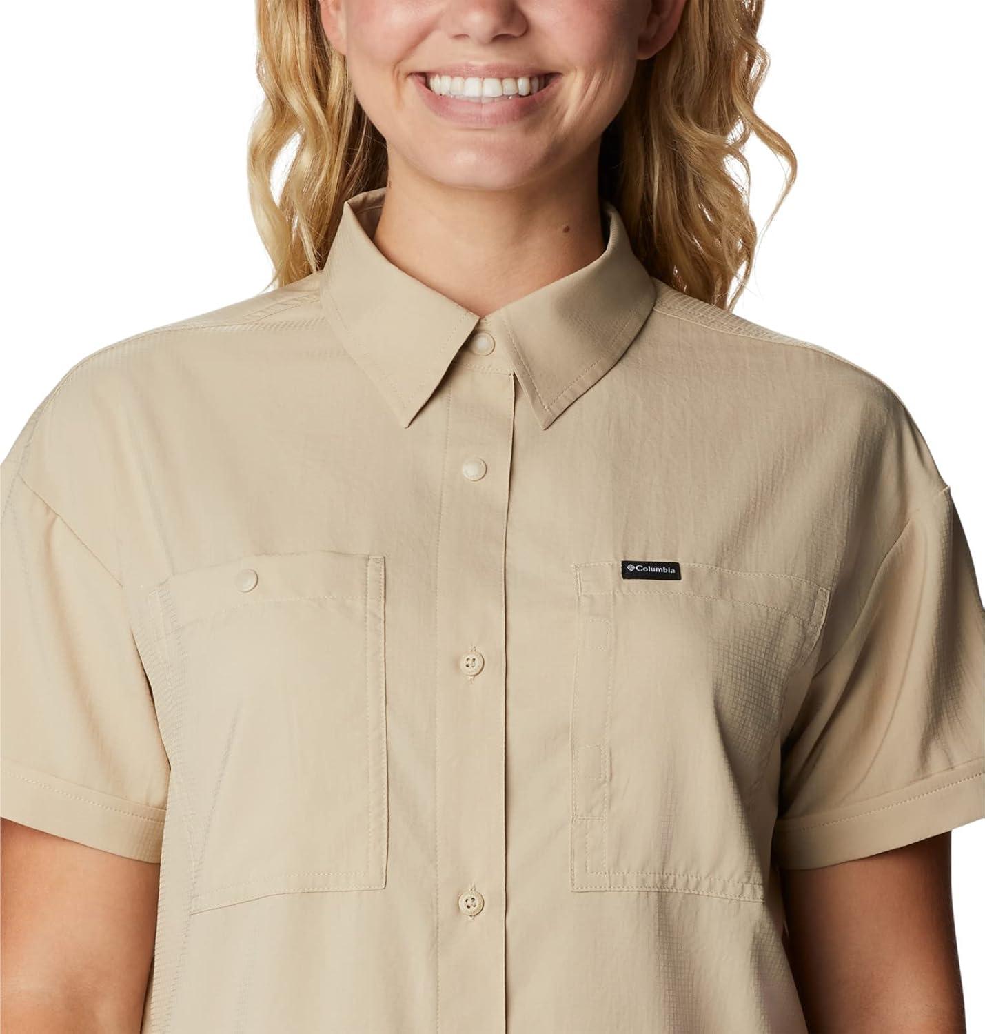 imageColumbia Womens Silver Ridge Utility Short Sleeve ShirtAncient Fossil