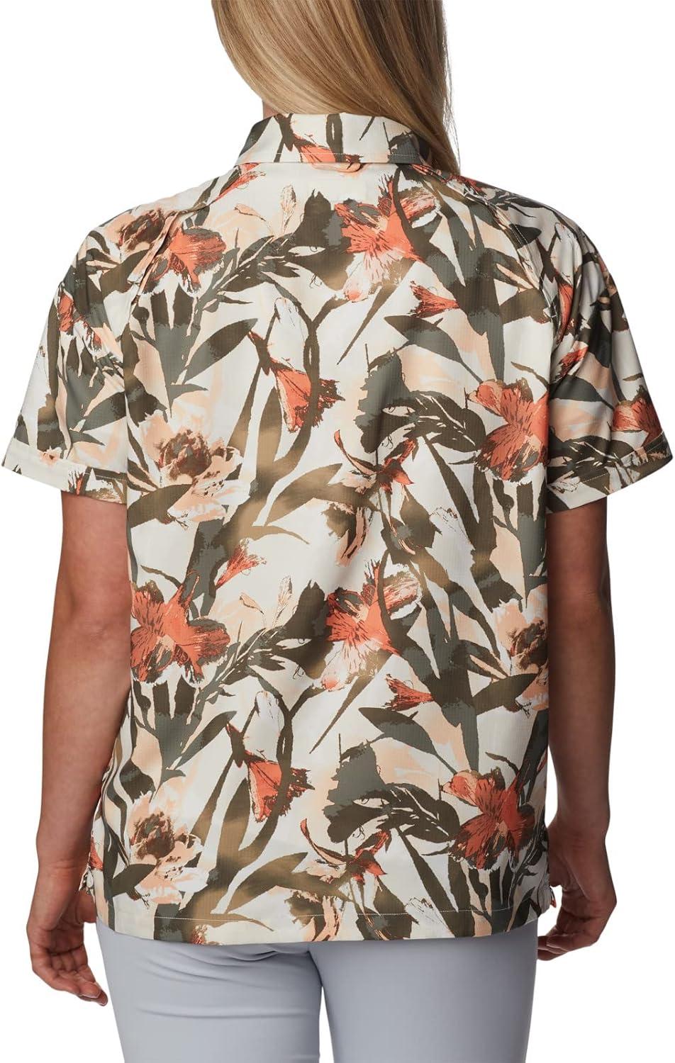 imageColumbia Womens Silver Ridge Utility Short Sleeve ShirtChalkFloriculture