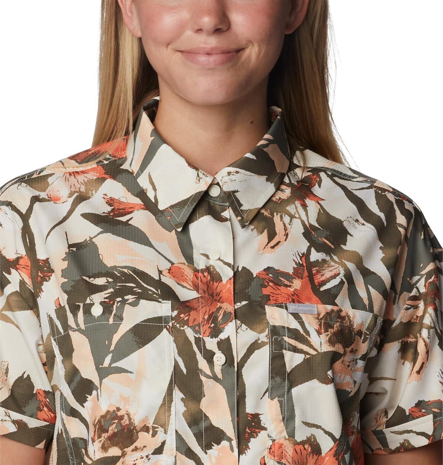 imageColumbia Womens Silver Ridge Utility Short Sleeve ShirtChalkFloriculture
