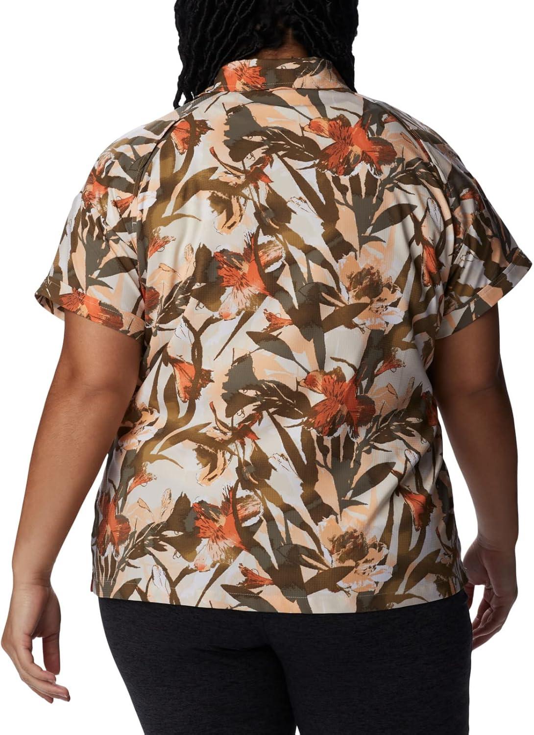 imageColumbia Womens Silver Ridge Utility Short Sleeve ShirtChalkFloriculture