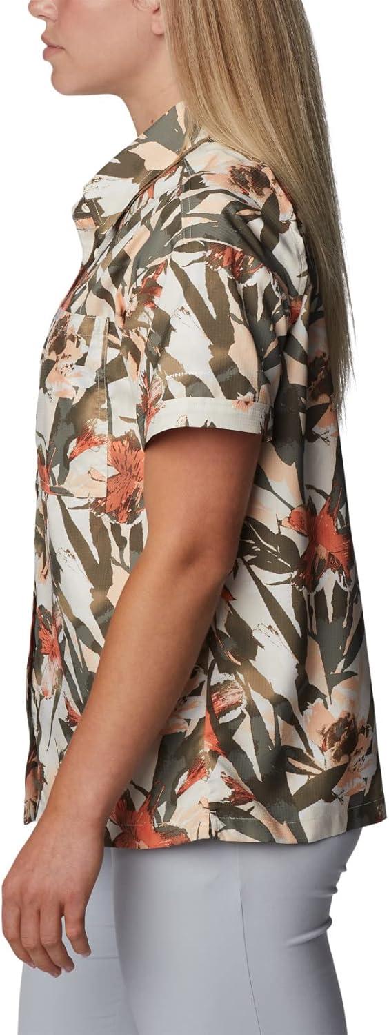 imageColumbia Womens Silver Ridge Utility Short Sleeve ShirtChalkFloriculture
