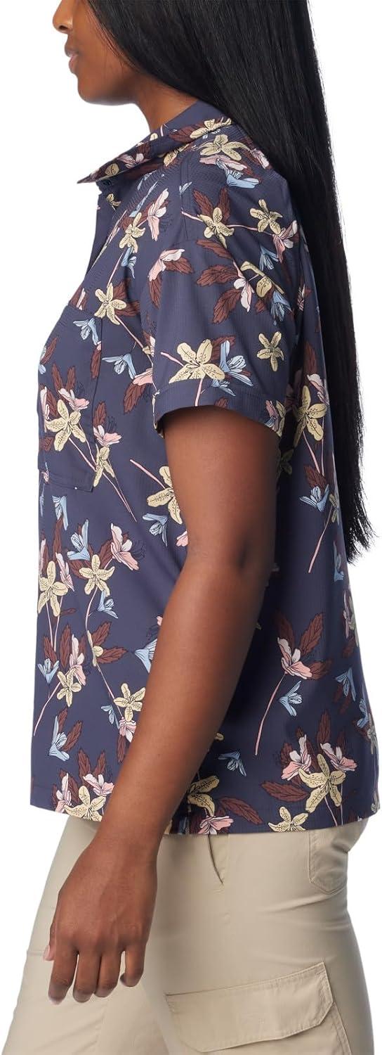imageColumbia Womens Silver Ridge Utility Short Sleeve ShirtNocturnal Tiger Lilies