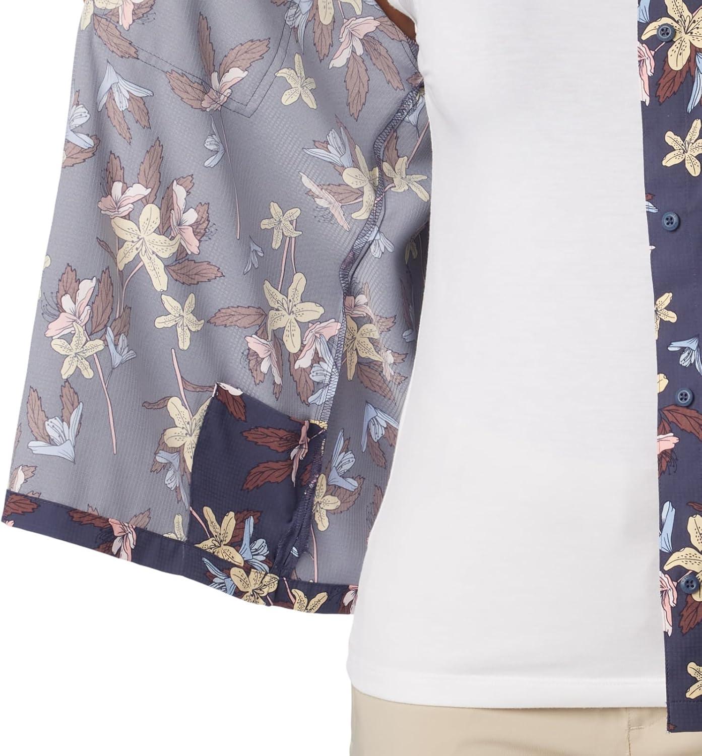 imageColumbia Womens Silver Ridge Utility Short Sleeve ShirtNocturnal Tiger Lilies
