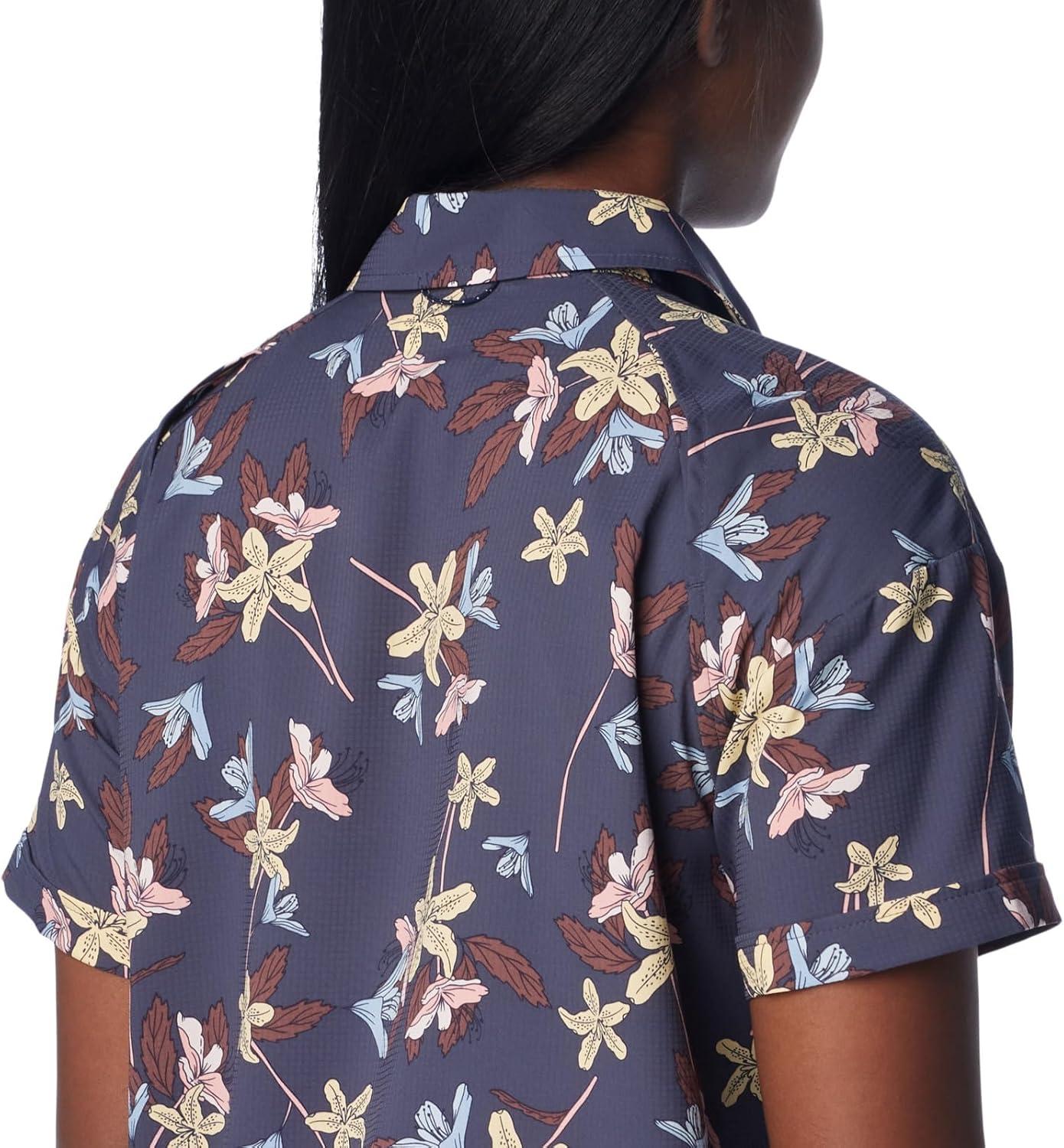 imageColumbia Womens Silver Ridge Utility Short Sleeve ShirtNocturnal Tiger Lilies
