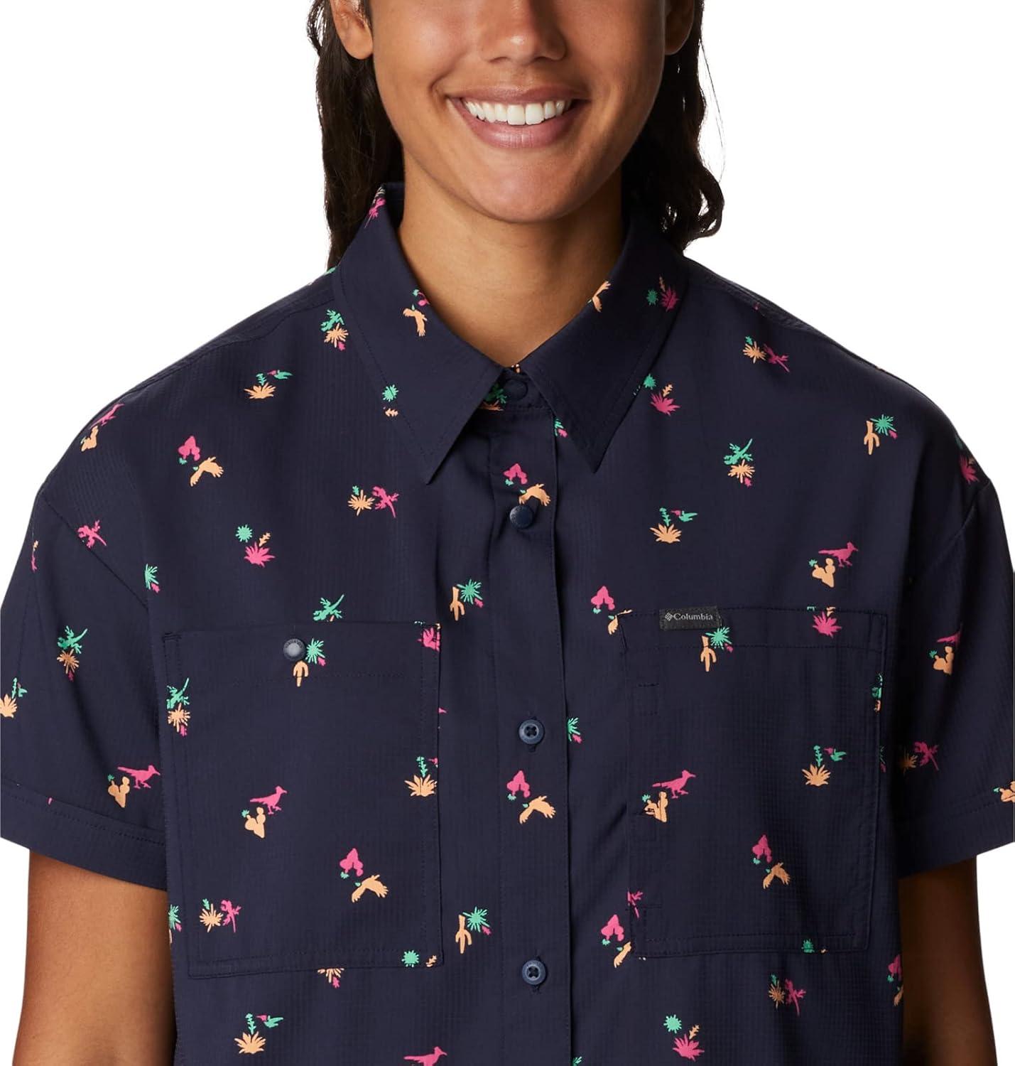 imageColumbia Womens Silver Ridge Utility Short Sleeve ShirtNocturnalBaja Blitz